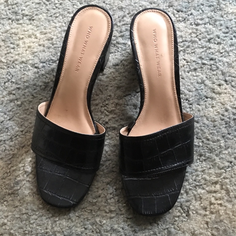 Who What Wear slip on heels